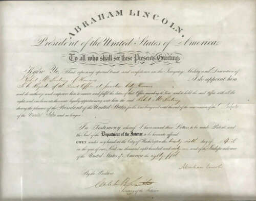 Abraham Lincoln Signed