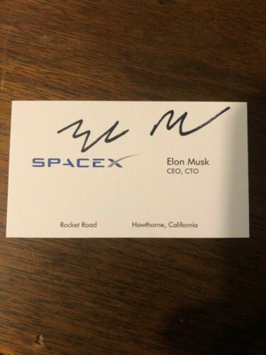 Elon Musk Business Card