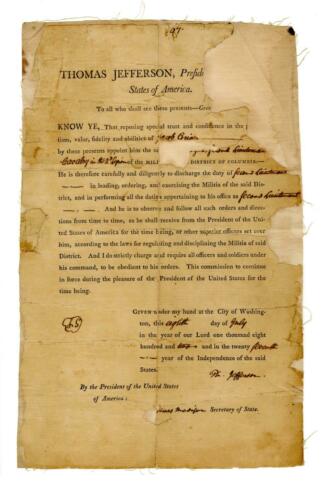 Thomas Jefferson Signed